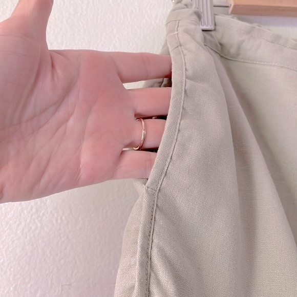 WOMN. Series II Riley Cotton Linen Shorts in Tan Small - Picture 6 of 9